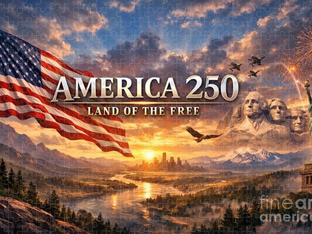 America 250 Celebration Jigsaw Puzzle: A Land of Freedom