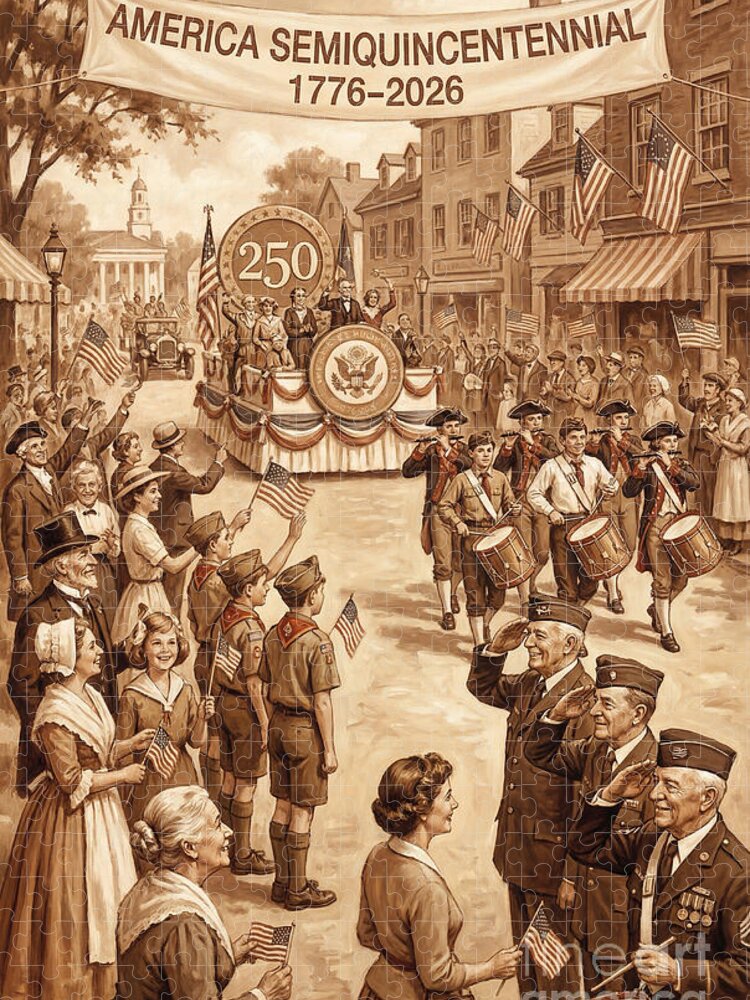 America Semiquincentennial Parade Celebration Jigsaw Puzzle