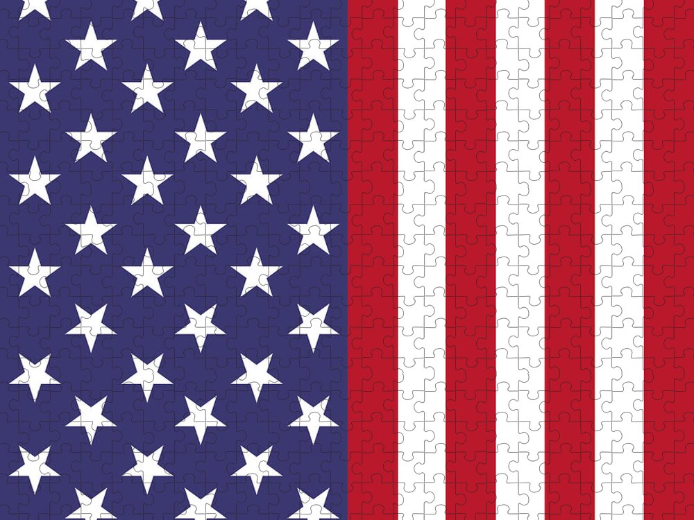 American Patriot Jigsaw Puzzle: Stars and Stripes in Vivid Detail
