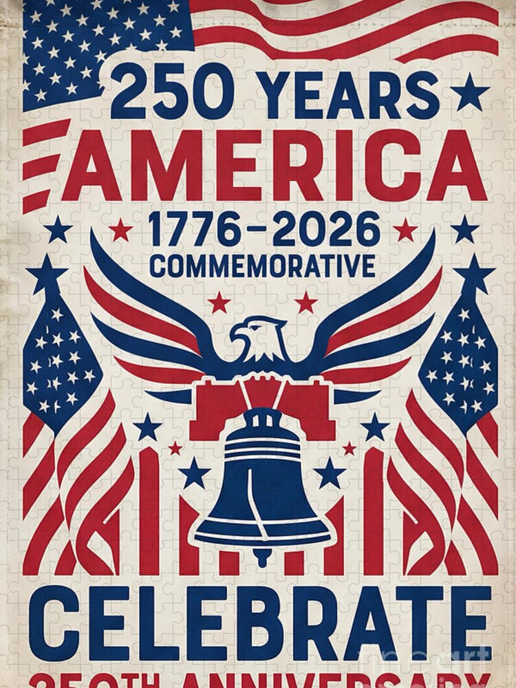 America's 250th Anniversary Commemorative Jigsaw Puzzle