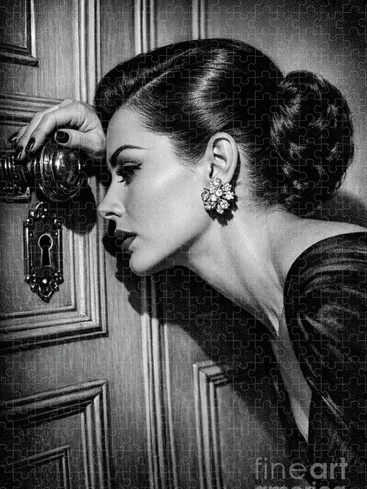 Behind Closed Doors Jigsaw Puzzle: A Mysterious Elegance