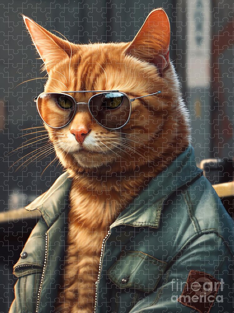 Benchside Cool Cat Jigsaw Puzzle: Whisker Wonderland Fun