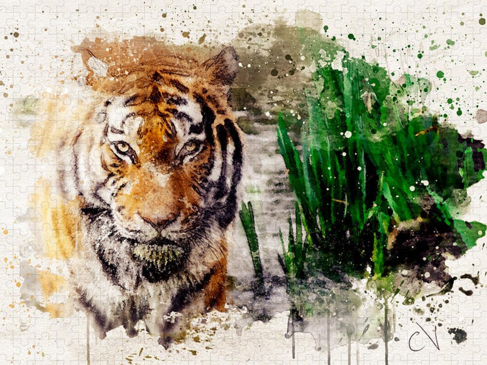 Bengal Tiger Watercolor Jigsaw Puzzle: A Wild Art Experience