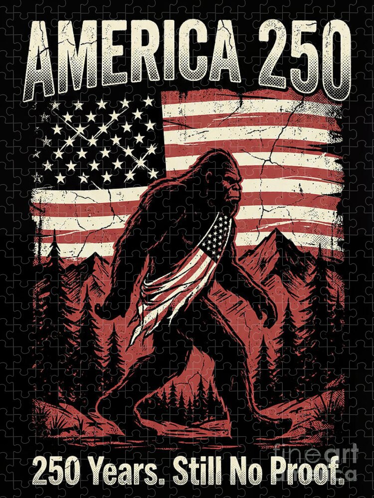 Bigfoot Celebrates America 250 Jigsaw Puzzle: Patriotic Mystery