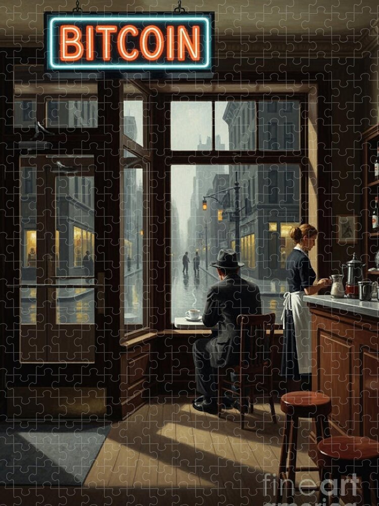 Bitcoin Cafe Jigsaw Puzzle: A Nostalgic Cryptocurrency Scene