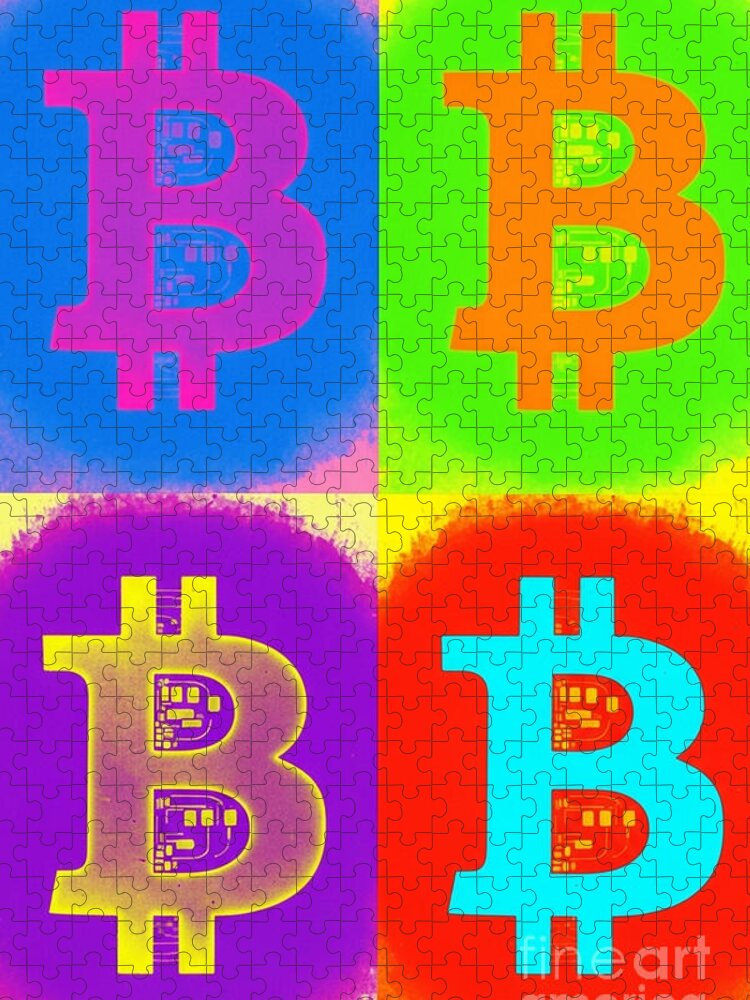 Bitcoin Pop Art Jigsaw Puzzle: Vibrant & Challenging