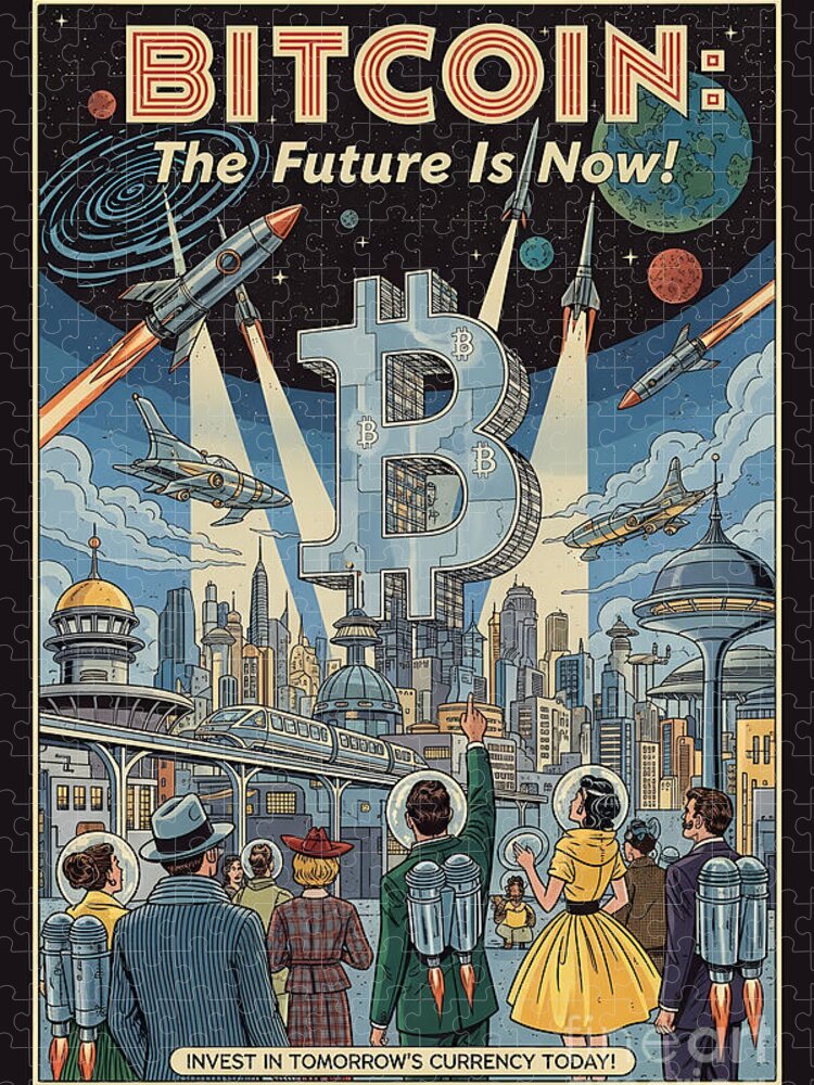 Bitcoin The Future is Now Jigsaw Puzzle