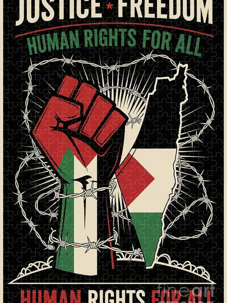 Break the Chains of Oppression Jigsaw Puzzle: Powerful Resistance Art