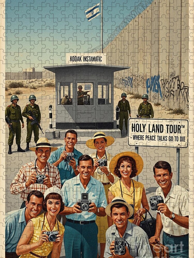 Checkpoint of Shame Jigsaw Puzzle: A Blend of History & Nostalgia