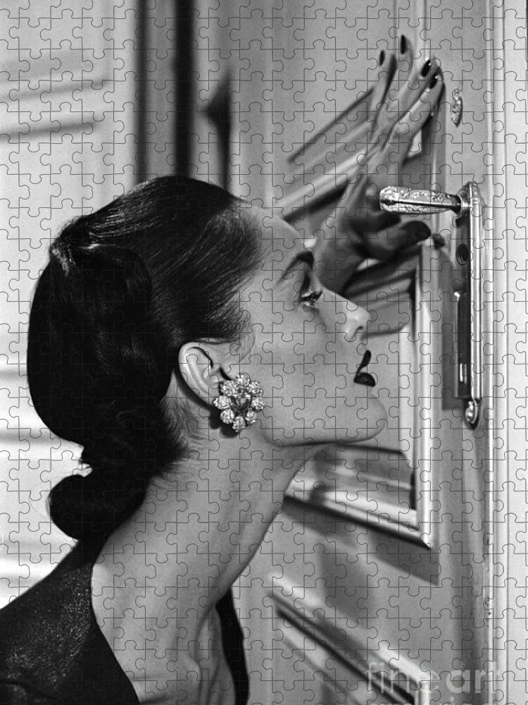 Classic Elegance Black & White Iconic Portrait Jigsaw Puzzle