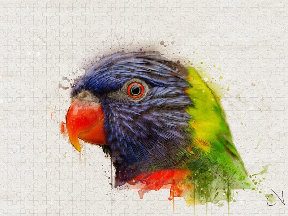 Colorful Parrot Jigsaw Puzzle: Watercolor Vibrancy