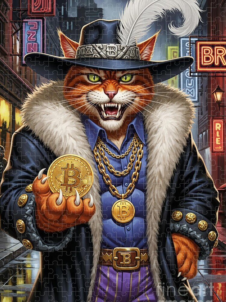 Crypto Pimp Jigsaw Puzzle: A Bold Bitcoin-Themed Challenge
