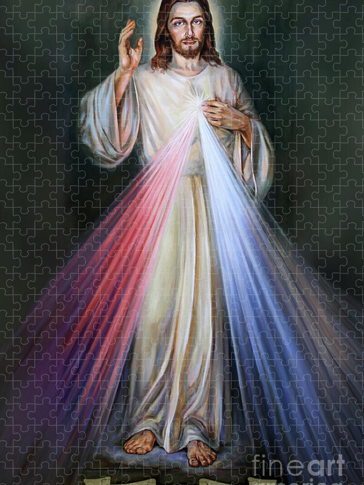 Divine Mercy Jesus Jigsaw Puzzle: A Sacred Light Experience