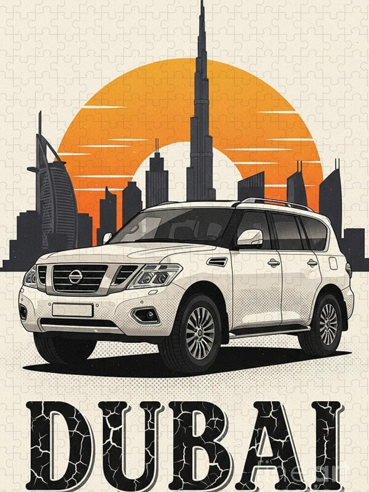 Dubai Skyline Jigsaw Puzzle: Iconic Cityscape with Modern Flair