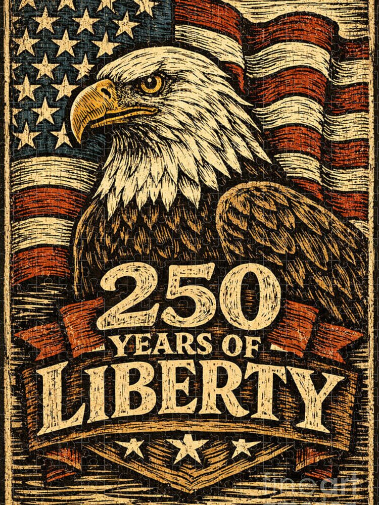 Eagle of Liberty 250 Years Jigsaw Puzzle: A Patriotic Challenge