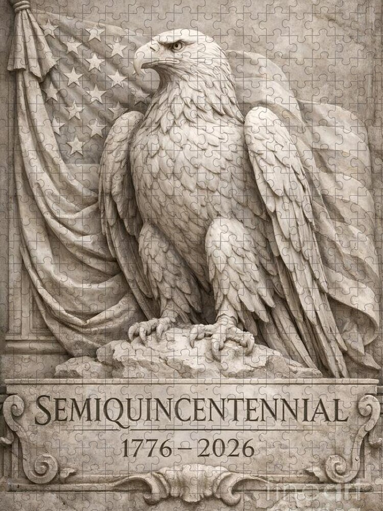 Semiquincentennial Eagle Jigsaw Puzzle: A Tribute to American Heritage