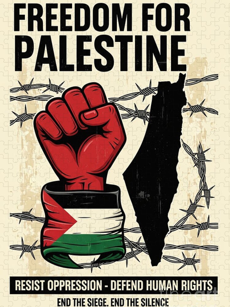 Freedom for Palestine Jigsaw Puzzle: A Powerful Statement Piece