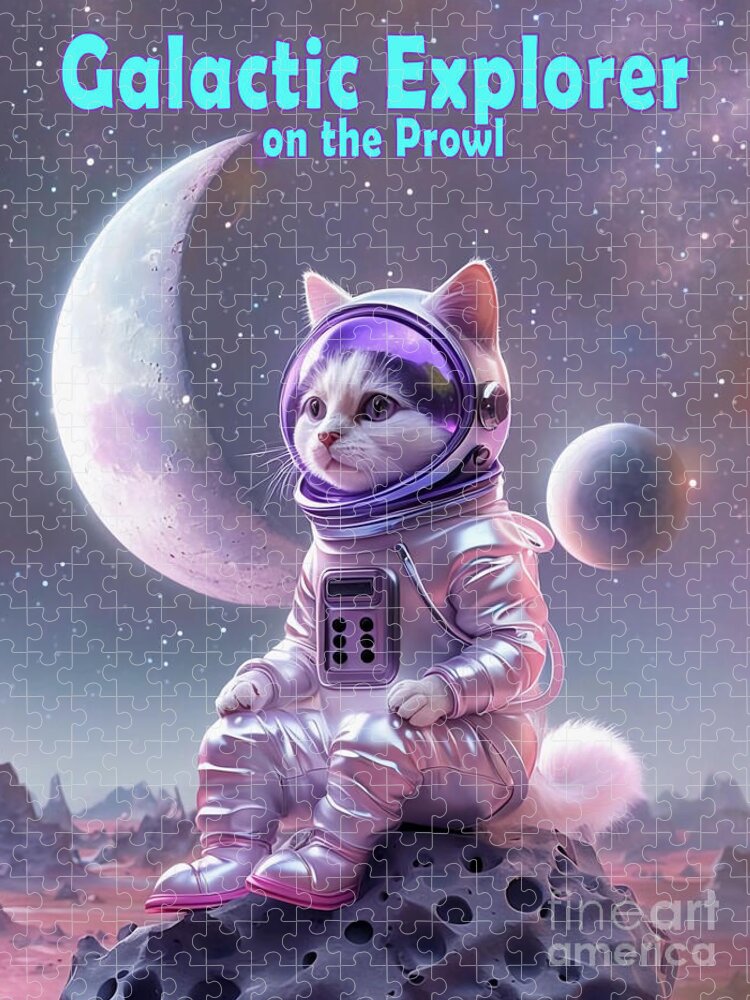 Galactic Explorer Cat Jigsaw Puzzle: Whisker Wonderland Adventure