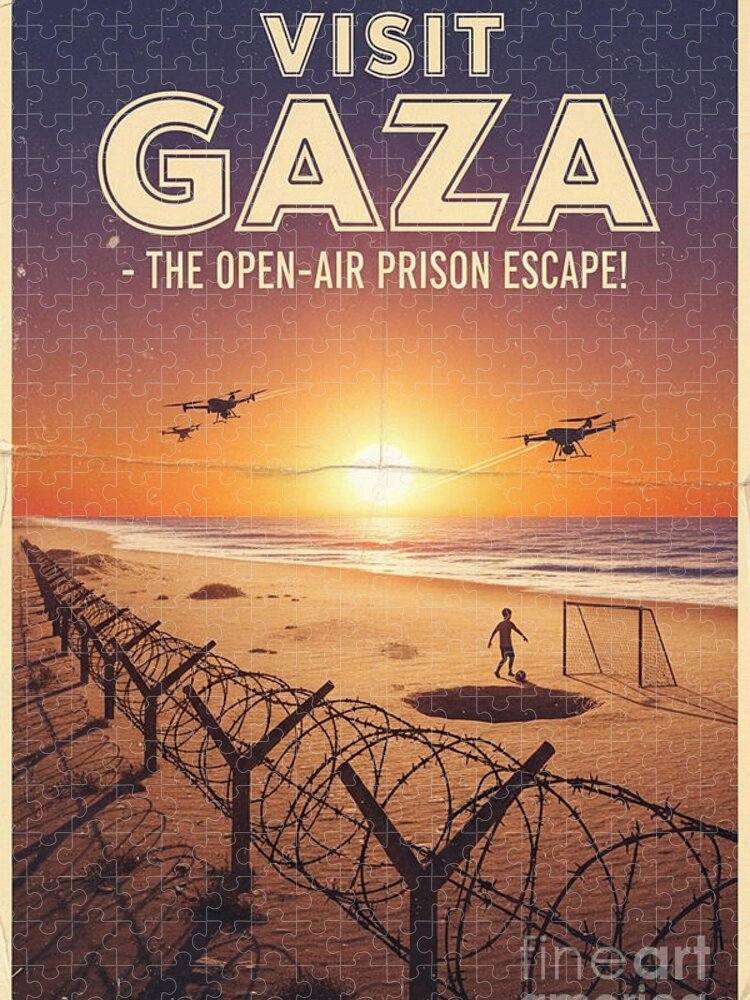 Gaza Getaway Jigsaw Puzzle: Unearth Freedom in This Evocative Design