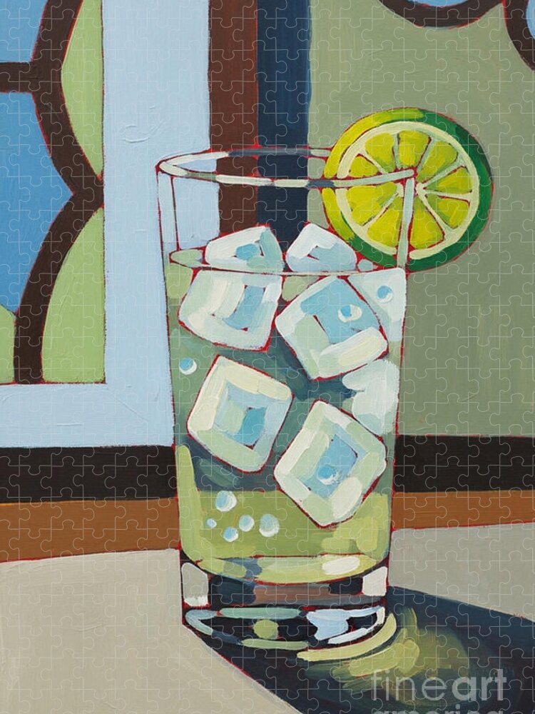 Gin and Tonic Jigsaw Puzzle: Elegant Cocktail-Inspired Art