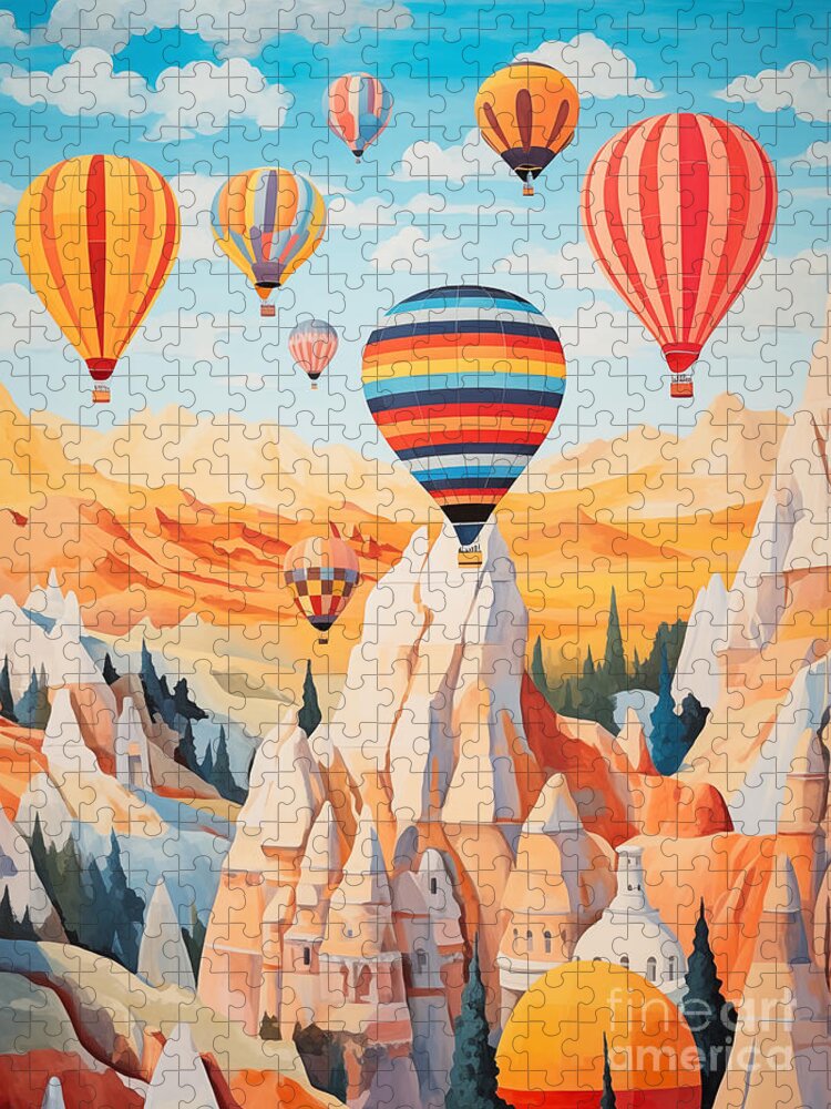 Hot Air Balloons Over Cappadocia Jigsaw Puzzle: A Colorful Adventure