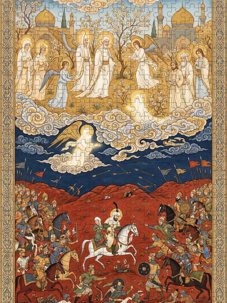 Karbala and Paradise Jigsaw Puzzle: Ascension to Jannat