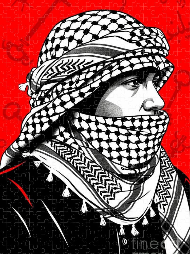 Keys to Liberation: A Striking Keffiyeh Jigsaw Puzzle