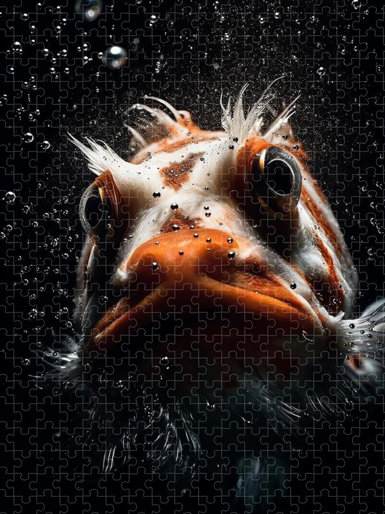 Koi Fish Underwater Jigsaw Puzzle: A Serene Aquatic World