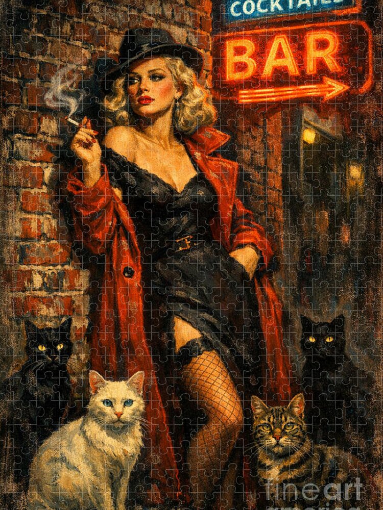 Last Call at the Cat Bar: A Mysterious Jigsaw Puzzle
