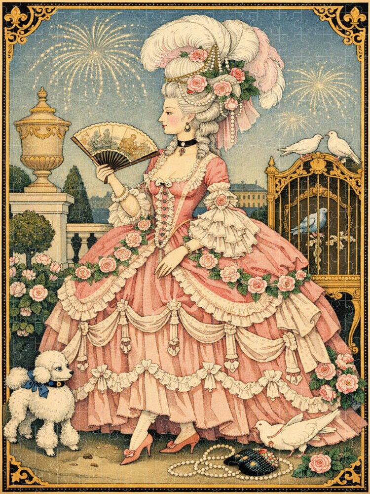 Marie Antoinette Art Deco Jigsaw Puzzle: A Luxurious Challenge