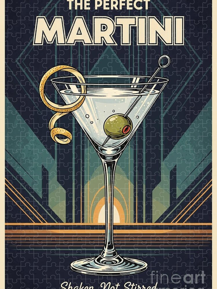Art Deco Martini Jigsaw Puzzle: A Sophisticated Challenge