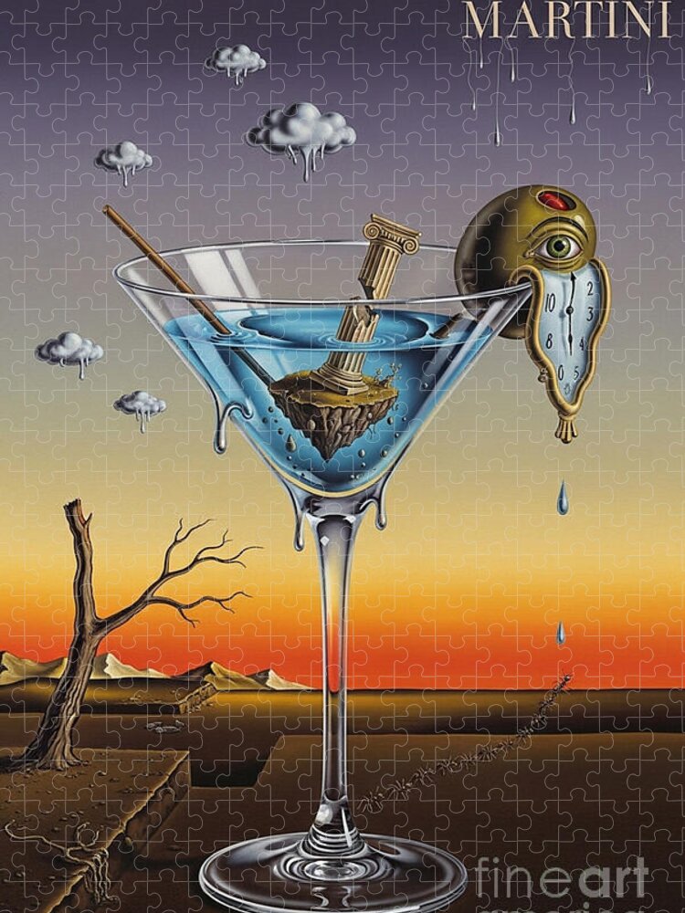 Salvador Dali Martini Jigsaw Puzzle: Surreal Cocktail Art