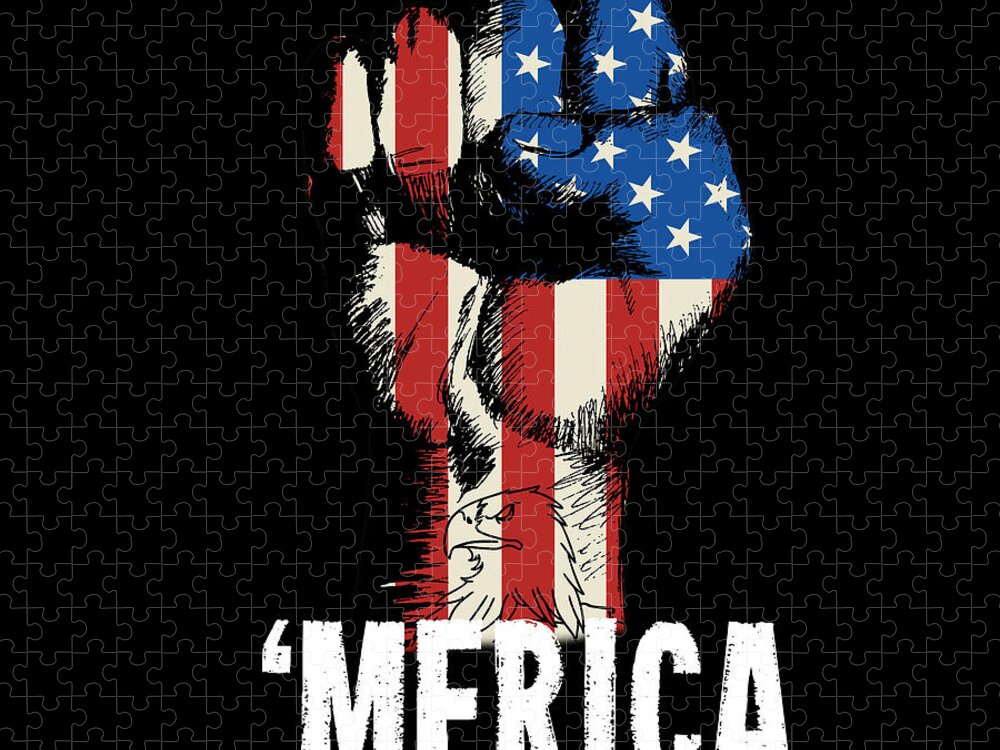 Patriotic Fist Jigsaw Puzzle: American Pride in Every Piece