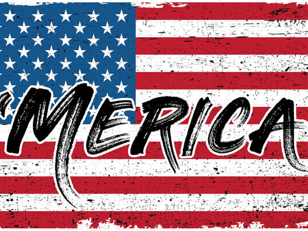 'Merica The Land of the Free Jigsaw Puzzle by Carlos V