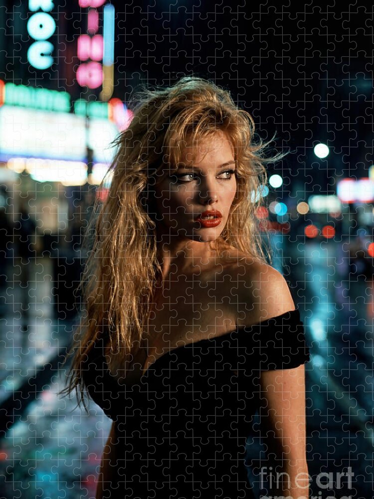 Midnight Glamour Jigsaw Puzzle: A Captivating Nighttime Scene