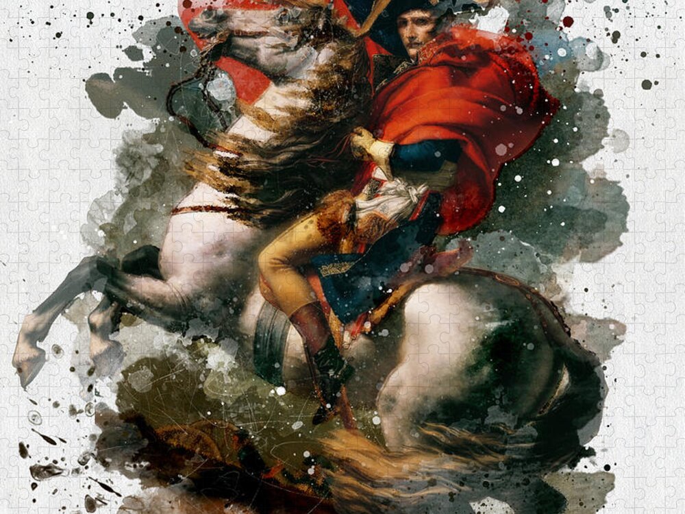 Napoleon Bonaparte Watercolor Jigsaw Puzzle: Epic & Detailed