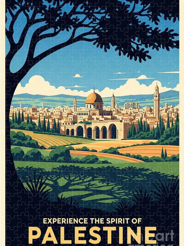 Palestine Heritage Uncolonized Jigsaw Puzzle: A Vintage Travel Experience