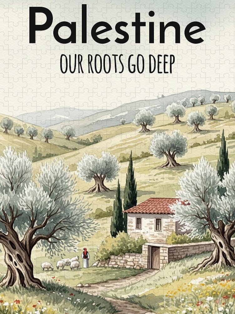 Palestine Our Roots Go Deep Jigsaw Puzzle: A Timeless Landscape