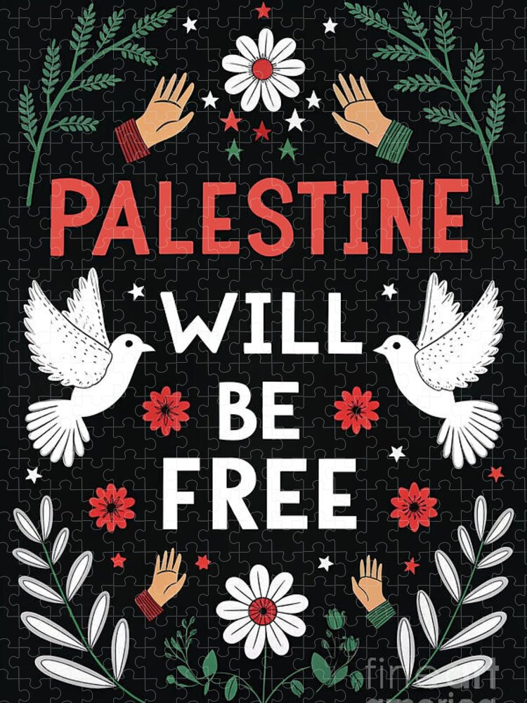 Palestine Will Be Free Jigsaw Puzzle: A Bold Political Statement