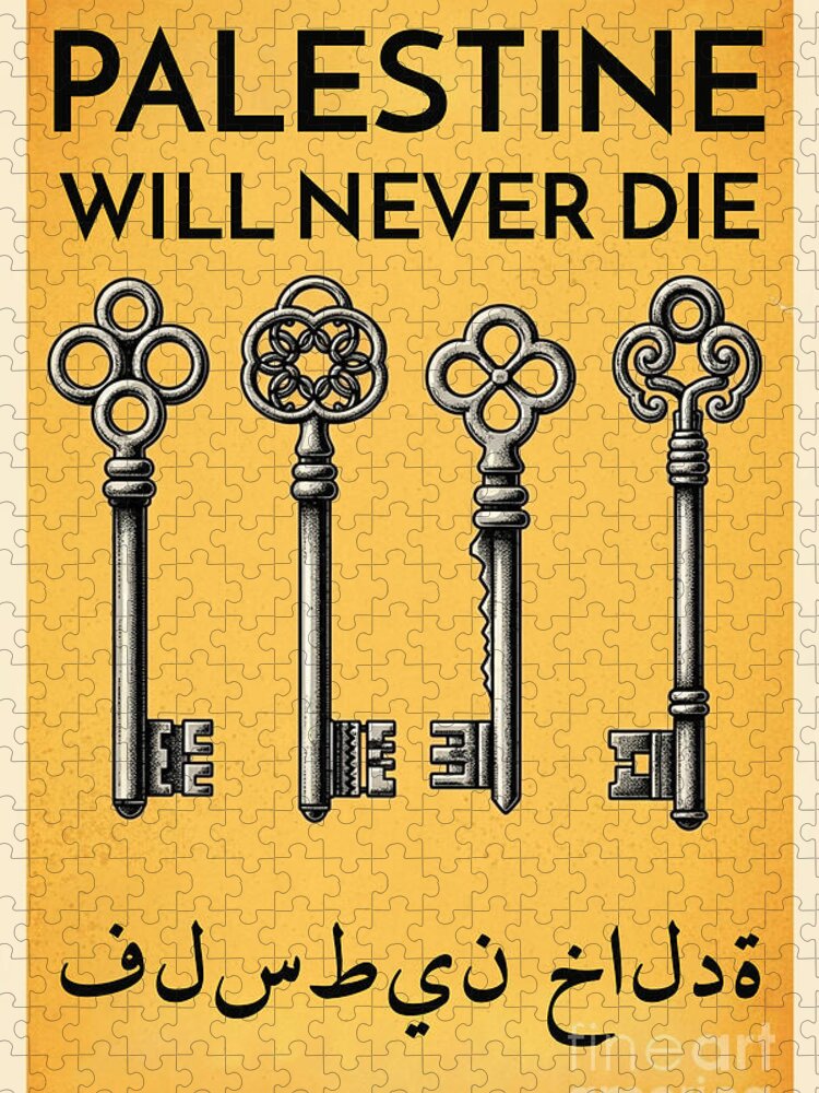 Palestine Will Never Die Jigsaw Puzzle: Powerful Symbolism