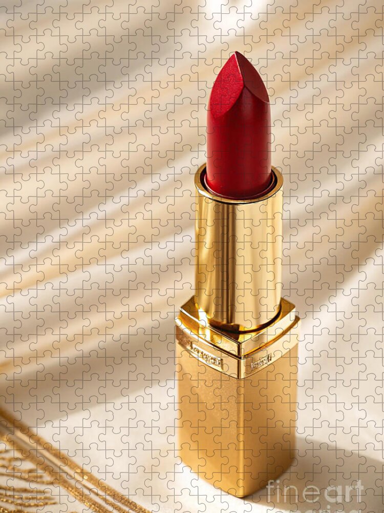 Red Lipstick Jigsaw Puzzle: Luxurious and Glamorous Design