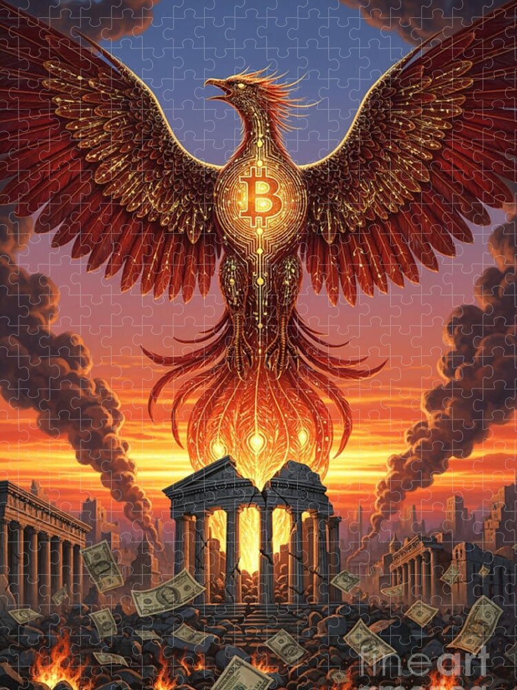 Bitcoin Phoenix Jigsaw Puzzle: A Dramatic Crypto-Inspired Challenge