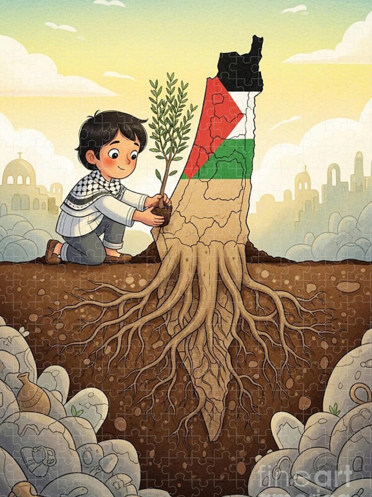 Roots of Resistance Jigsaw Puzzle: A Symbolic Planting of Hope