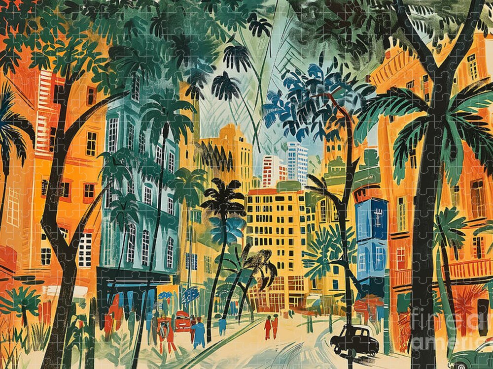 Sao Paulo Urban Elegance Jigsaw Puzzle: A Timeless Cityscape