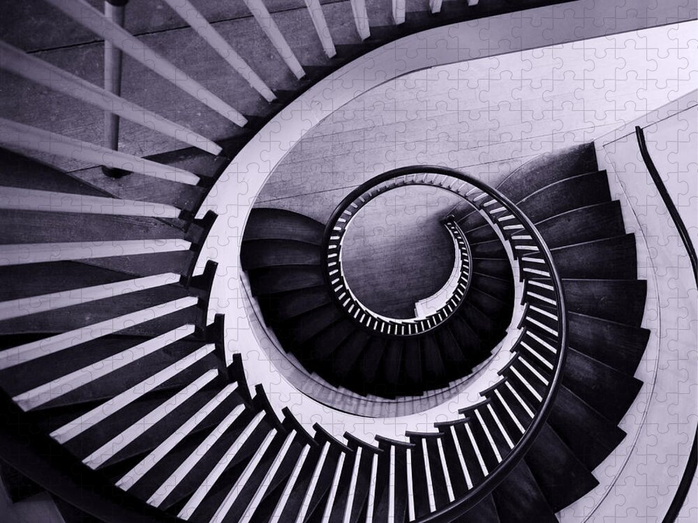 Sepia Staircases Jigsaw Puzzle: A Spiral of Intrigue and Elegance