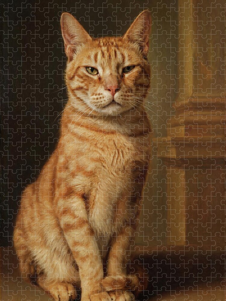Simba Jigsaw Puzzle: Renaissance Portrait of a Street Cat