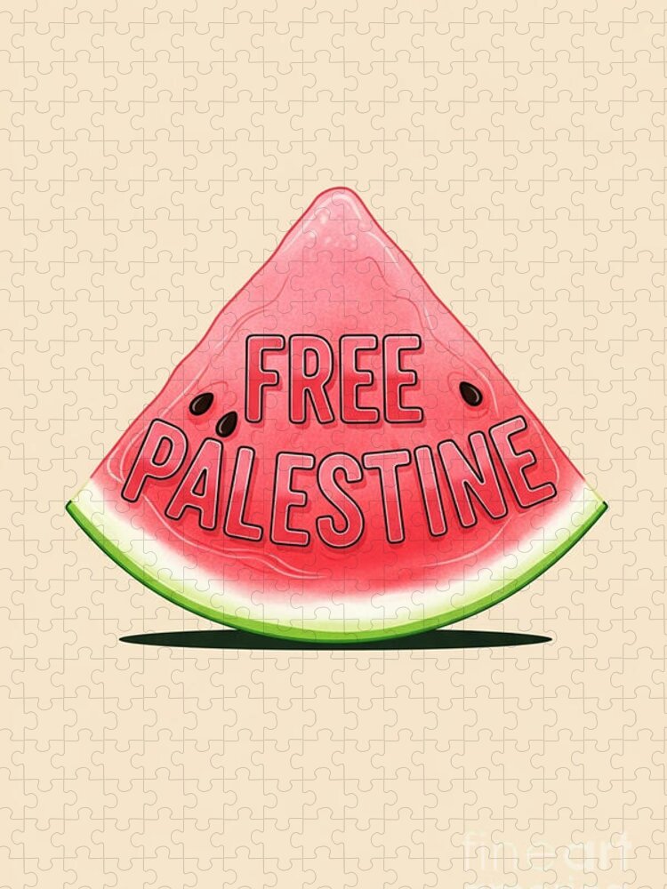 Slice of Freedom: Bold Watermelon Jigsaw Puzzle for Art Lovers