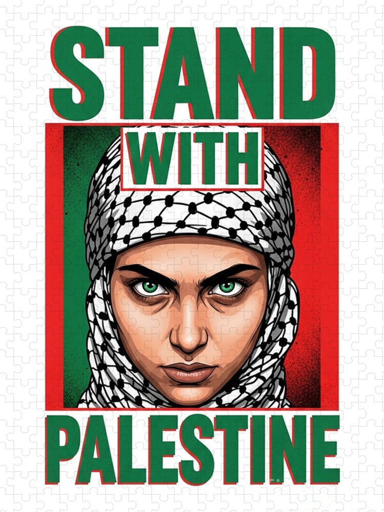 Stand with Palestine Jigsaw Puzzle: A Powerful Statement Piece