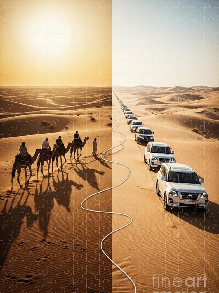 UAE Past vs Present Jigsaw Puzzle: A Journey Through Time