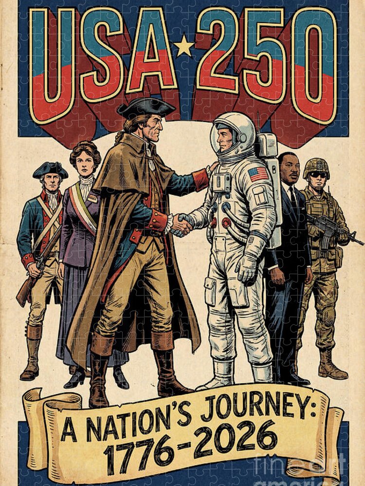 USA 250 Jigsaw Puzzle: A Nation's Journey Through History